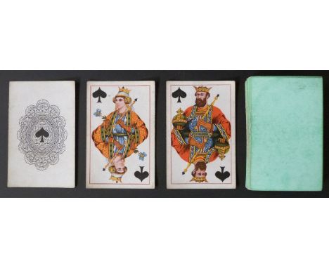 Thomas De La Rue & Co, London and Paris small format playing cards. For export to France. Type 2 design. Non-standard double 