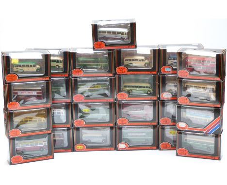 Twenty-five Exclusive First Edition (EFE) diecast model buses and coaches, all in original boxes&nbsp;