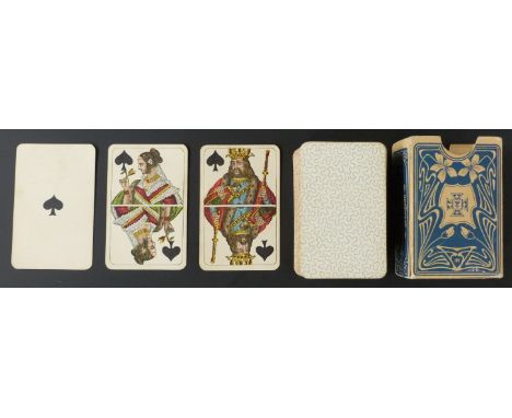 Vereinigte Stralsunder Spielkarten Fabriken A.B., Stralsund, Germany playing cards. Stralsund pattern. Two packs of standard 