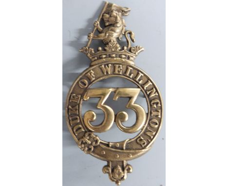 British Army Duke of Wellington's 33rd Regiment of Foot, Glengarry badge