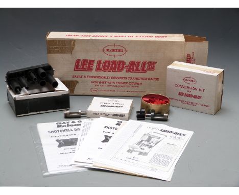Lee Load-All II 16 bore shotgun cartridge re-loading kit 90015 including powder shot bushings together with a 12 bore convers