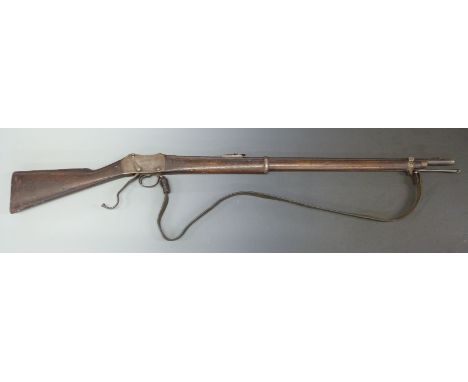 London Small Arms Company Enfield Martini-Henry action .577/ 450 1874 Mk II carbine rifle with action engraved 'LSA &amp; Co 