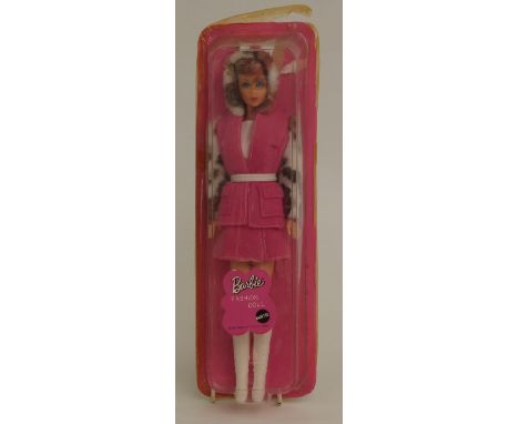 Mattel Barbie Fashion Doll in pink and animal print outfit, in original box