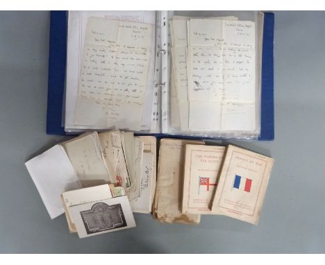 British Army WWI - letters and photographs relating to Alan Charles George Alford, killed in action in France on 3rd Septembe
