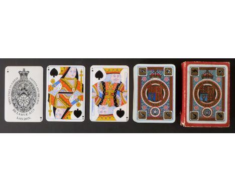 De La Rue & Co, London playing cards. Jubilee of Her Majesty Queen Victoria 1887 Empress of India. Standard double ended cour