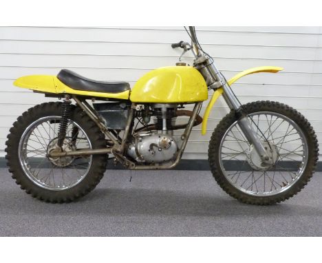 1972 Rickman Matisse petite frame motorcycle fitted with BSA C15 engine, with Rickman hubs