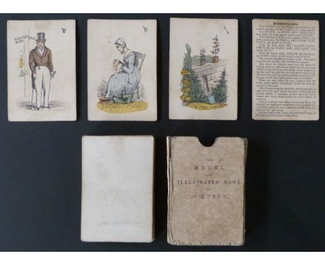 English playing cards. The Novel and Illustrated Game of Dr. Busby. Comprising four sets or families of 5 cards each. Plain b