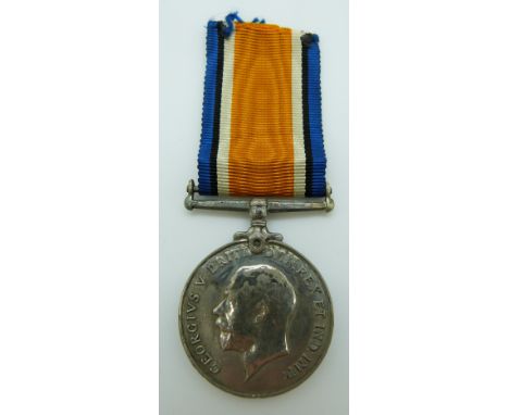 British Army WWI War Medal named to 17310 Pte R Manns, Kings Royal Rifle Corps