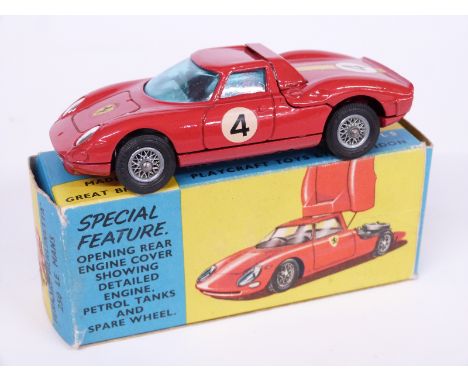 Corgi Toys Ferrari 'Berlinetta' 250 Le Mans with red body, spoked hubs and racing number 4 314, in original box&nbsp;