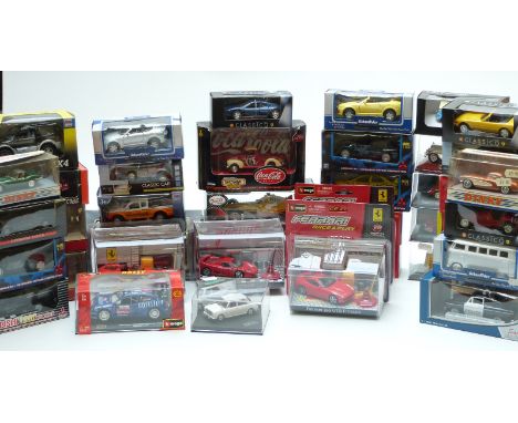 Forty-one Matchbox The Dinky Collection, Ferrari Race &amp; Play, Classico and similar diecast model vehicles, all in origina