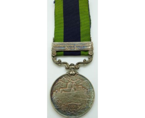 British Army India General Service Medal 1909 with clasp for North West Frontier 1930-31, named to 210623 Aordy&nbsp; Gulab D