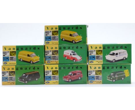 Seven&nbsp;Vanguards 1:43 scale limited edition diecast model vans, all in original boxes.&nbsp;