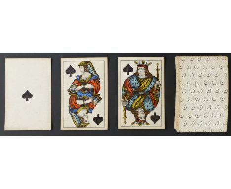 Ferdinand Piatnik, Vienna, Austria playing cards. Vienna pattern. French suit signs. Double ended courts, square corners. Bla