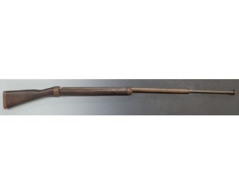 C G Bonehill sprung bayonet training or practice rifle with wooden stock stamped with ministry broad arrow and '1916 C.G. Bon