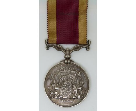 British Army Second China War Medal named to Deputy Assistant Commissary General A S&nbsp; Baynes