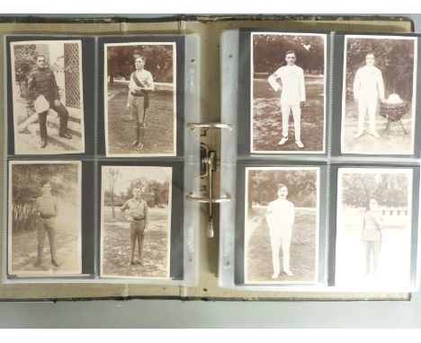 British Army album of postcards mainly Worcestershire Regiment, WWI, India etc, together with WWI silk souvenir postcards