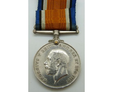 British Army WWI War Medal named to 31412 Pte O Manners Glosters/&nbsp;Gloucestershire Regiment