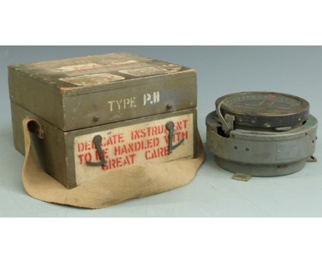 Royal Navy compass type P8M number 1561360, with box