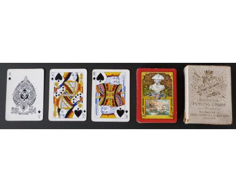 Goodall & Son, London. The Trafalgar Centenary playing card pack. 52 cards in slipcase 1905