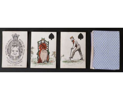 Maclure, Macdonald & Macgregor, Manchester. Nursery Rhymes transformation playing cards. Version 1. Cards relate to childrens