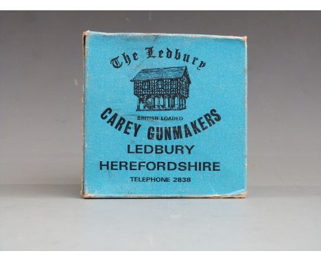 Twenty five The Ledbury Carey Gunmakers 16 bore shotgun cartridges, in original box&nbsp;PLEASE NOTE THAT A VALID RELEVANT FI