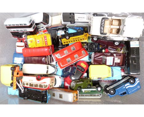 Over 50 Corgi and similar diecast model vehicles including buses, vans, cars etc&nbsp;