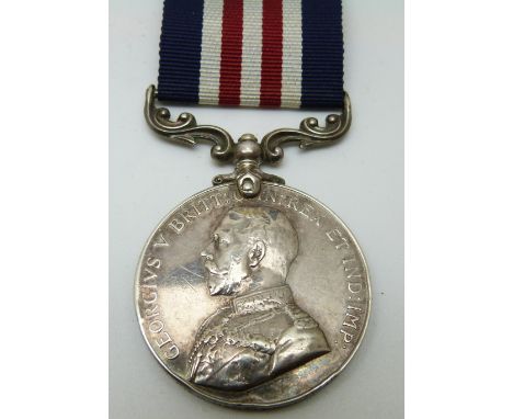 British Army WWI Military Medal named to 14162 Pte G Hartley, 10th Battalion Loyal North Lancashire Regiment