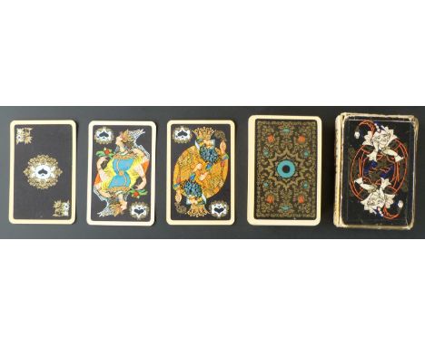 Russia. GKM.  Palekh playing cards Commemoration of 150th Anniversary of Playing Card making in Russia. Designed by P.D. Bash