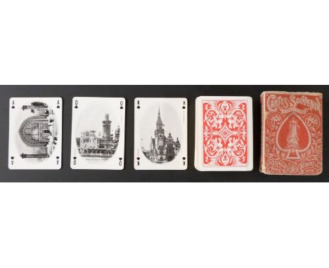B.P. Grimaud, Paris, France playing cards. 1900 Paris Exposition / World Fair. souvenier playing cards.  Each card has a uniq