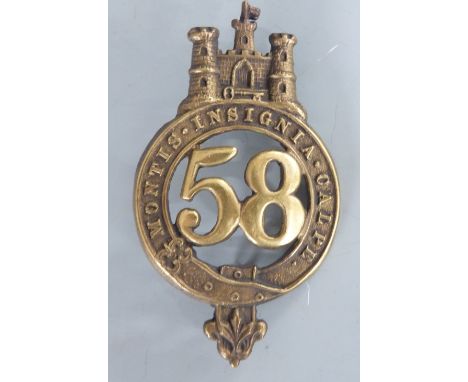 British Army Northamptonshire 58th Regiment of Foot, Glengarry badge