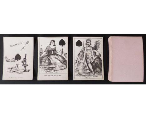 Joseph Reynolds & Sons, London playing cards. Comic Fortune Telling Cards. Non-standard cards. Comical scenes on each card wi