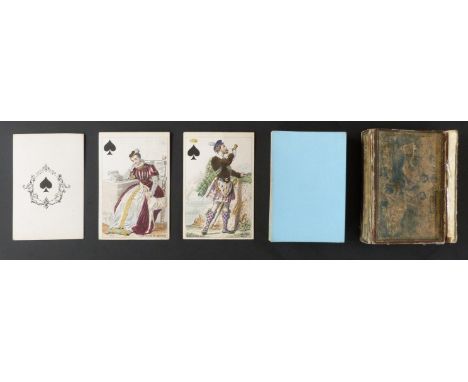 O. Gibert, Paris, France Cartes Parisiennes playing cards. Non-standard historical costume cards.  Courts represent English n