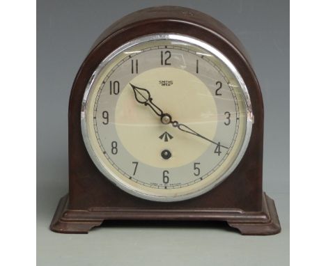 Smiths bakelite mantel clock with military or similar ministry broad arrow to dial