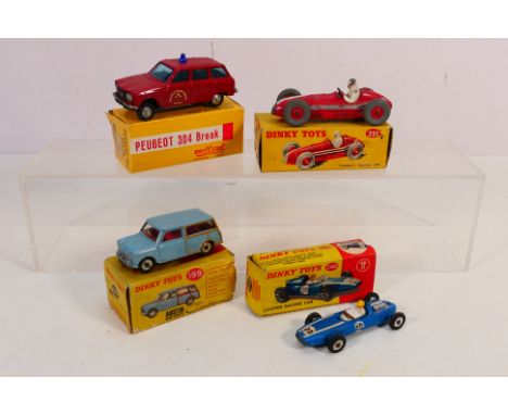 Dinky Toys - Metosul - Four boxed vintage diecast models. Lot consists os Dinky Toys #199 Austin Seven Countryman; #240 Coope