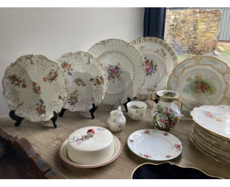 Assorted china, to include; Royal Doulton collectors plates, 26 cm, Aynsley, Royal Worcester, Coalport,&nbsp; Carlton ware, (