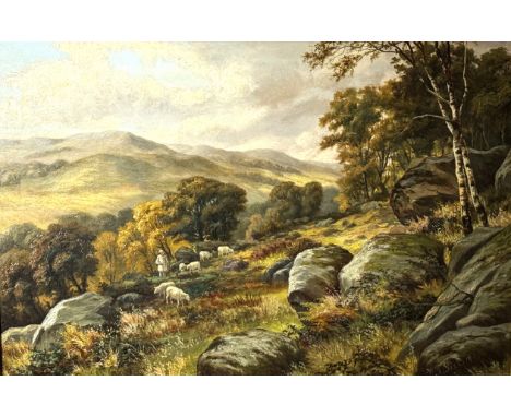 W R SEEL, Scottish landscape, oil, signed bottom right and dated 1890, 50 x 74 cm.