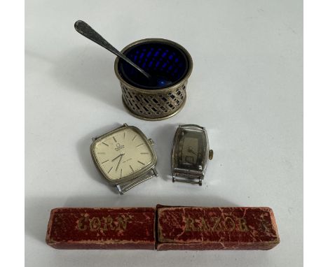 A gentleman's Omega Deville quartz watch and a 1930's Roamer watch, (2).&nbsp;