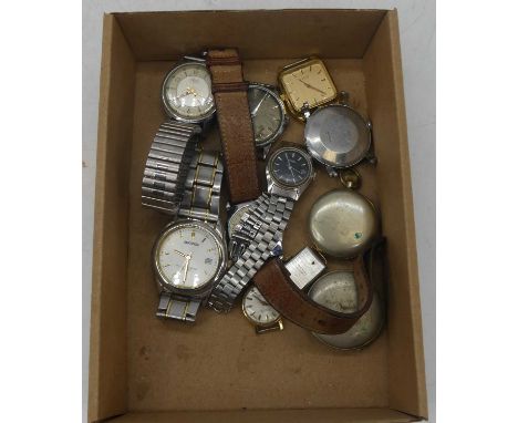 A collection of vintage wristwatches to include Sekonda, Aria and Montine