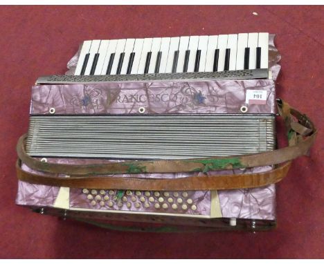 A Francesco pearloid cased accordion