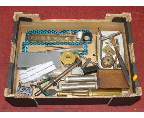 A collection of jeweller's/watchmaker's tools