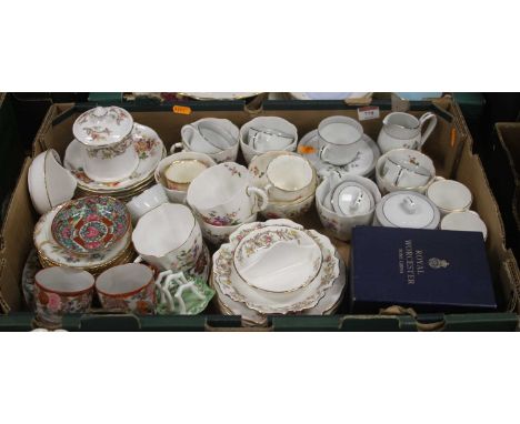 A box of ceramics to include Royal Worcester and Noritake 