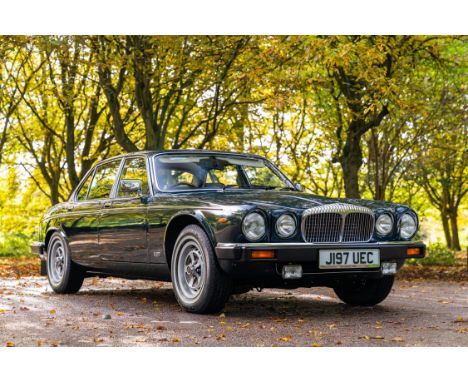 Flagship model status, a 5.3-litre V12, understated old-school style and here in British Racing Green, with just 10,000 miles