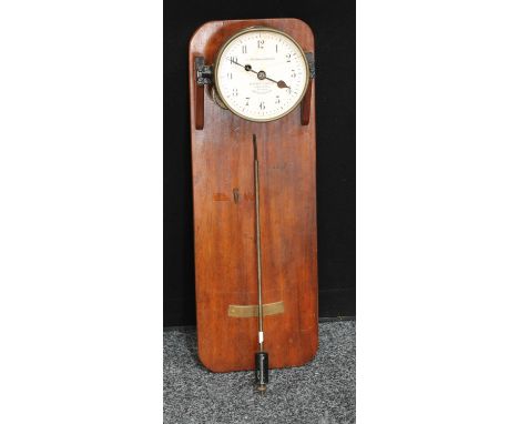 A late 19th/early 20th century fusee open wall clock, 18cm enamel dial inscribed Sir W.H. Baileys Patent, W.H. Bailey &amp; C