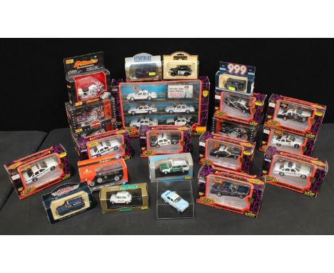 Model Cars - Road Champs All American Tourist City Police Cars, 1/43 scale, boxed; others, Police Series Chevrolet Utah Highw