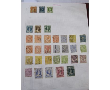 Album with Queensland&nbsp;stamps,&nbsp;mainly mounted items including 1896, 5d, £1 good used 1862, 1d-6d average used, Rhode