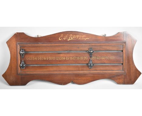 A Vintage Mahogany Snooker and Billiards Scorer by Riley, 70cms Wide 