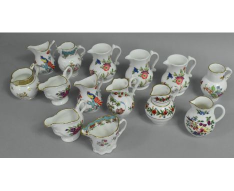 A Collection of Fourteen Royal Worcester Reproduction Jugs 