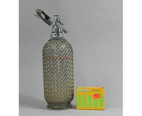 A Vintage Soda Syphon and Three Bowls 