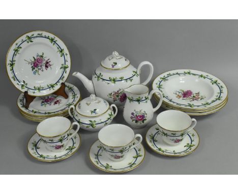 A Collection of Royal Worcester "Sheridan" Pattern Tea and Dinner Wares 
