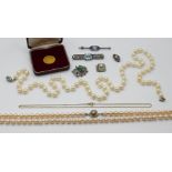 1 Konv. Schmuck Silber